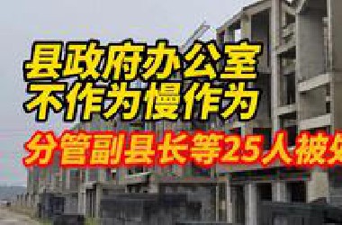 吉林省纪委监委公开通报4起形式主义、官僚主义典型问题。其中，农安县政府办公室不作为慢作为，引发重大舆情，分管副县长等25人被处理