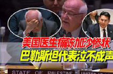 泣不成声：巴勒斯坦代表情绪崩溃，美国医生控诉美国政府