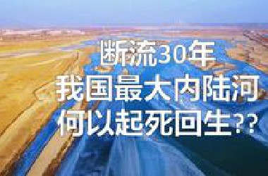 我国最大最长的内陆河，是如何重生的？