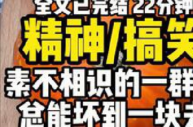 （已完结）精神搞笑，素不相识的一群人，总能坏到一块去。