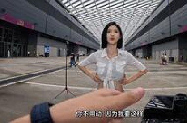 车展偶遇车模拍摄，模特不能动