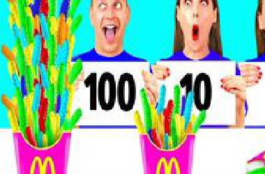 搞笑外国人：100层挑战，100泡泡糖VS100奇巧，你选哪个？