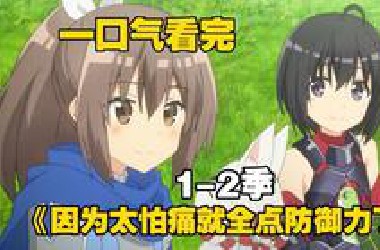 一口气看完《因为太怕痛就全点防御力了》1-2季，妹子玩游戏全点防御，没想到却成为最强