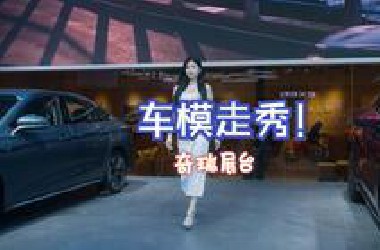 重庆车展奇瑞展台：长腿车模魅力走秀