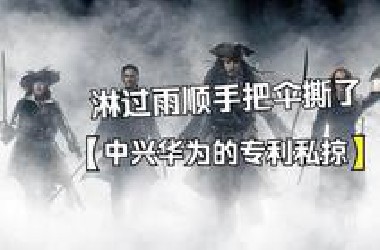 淋过雨顺便把大家的伞撕了，小米、oppo等企业被专利私掠[我是切片]