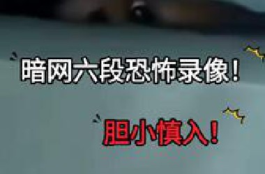 暗网6段恐怖录像！胆小慎入！