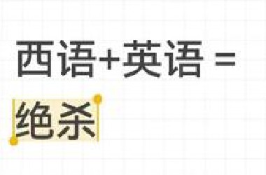 突然发现能同时学好西语和英语的蕞强外挂
