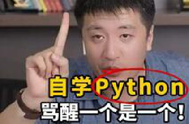 自学Python，骂醒一个是一个！！
