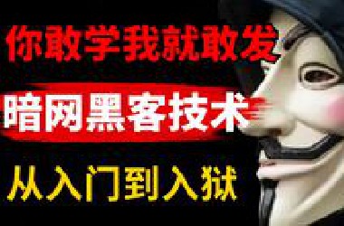 只要你敢学我就敢发！500集暗网黑客教程，从入门到入狱！全程干货无废话，学不会我退出安全圈！