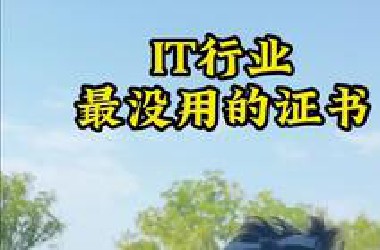 IT行业最没用的几个证书