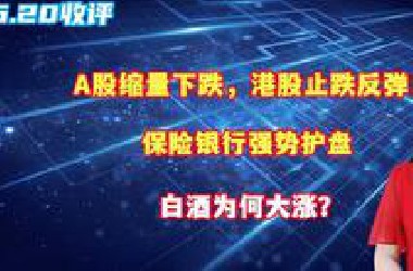 A股缩量下跌，港股止跌反弹！保险银行强势护盘，白酒为何大涨？