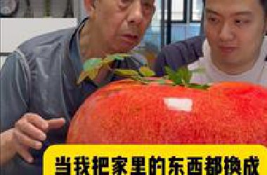 给小小的姥爷一点大大的震撼