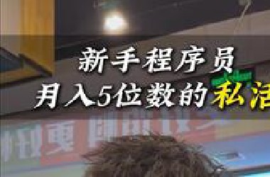 适合新手程序员接的私活