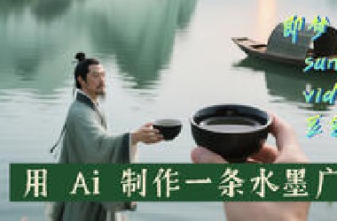 用 Ai 全流程创作一条一镜到底水墨风广告