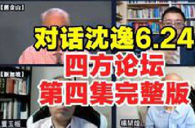 对话沈逸6月24日完整版