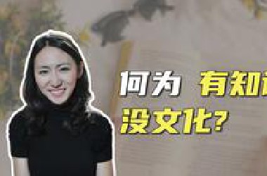 何为“有知识没文化”？