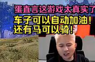 【Danking】蛋玩和平精英PC端！直言这游戏太真实了！车子能自动加油！还有马可以骑！