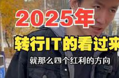 2025年IT行业还有哪些方向能入？想转行的一定要看过来！！