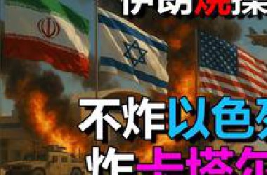 逆天！伊朗烧操作！！不炸以色列，跑去炸卡塔尔美国军事基地！？